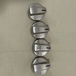 Set of 4 stainless steel stove knobs